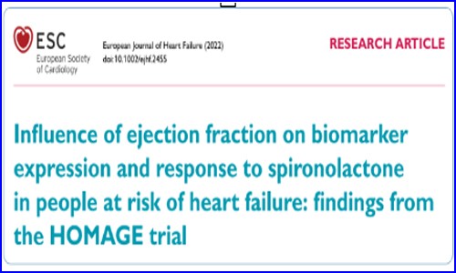 欧洲心衰杂志（IF 15.534）| Olink 揭示不同 LVEF 水平心衰人群对螺内酯治疗的响应机制