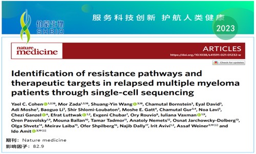 文献解读 | 单细胞测序鉴定复发性多发性骨髓瘤患者的耐药途径和治疗靶点