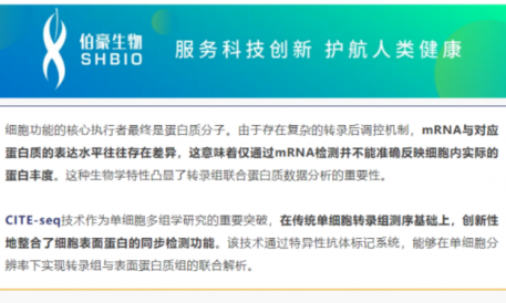 不仅可以攻克细胞亚群注释难题！单细胞转录组联合膜蛋白测序还可以……