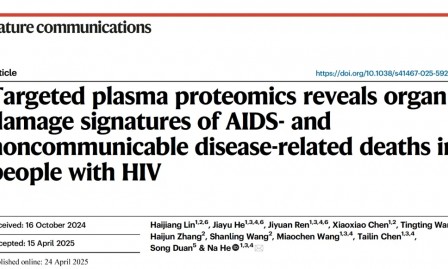 中国声音 | 复旦公卫团队通过 Olink 蛋白组学队列研究揭示 HIV 感染死亡风险标志物