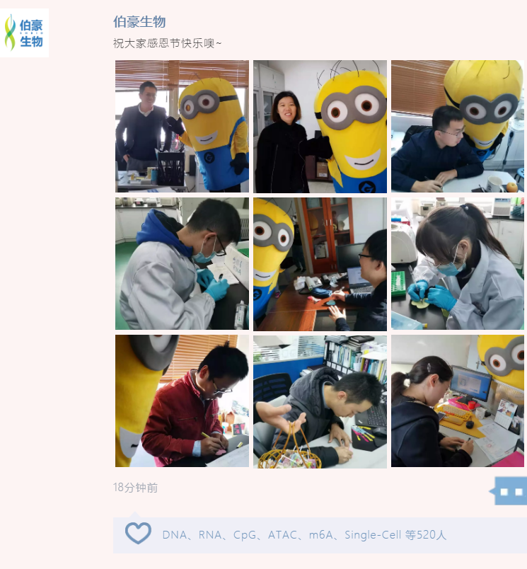 感恩节伯豪生物肖华胜致辞