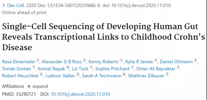 文章发表于 Developmental Cell 期刊