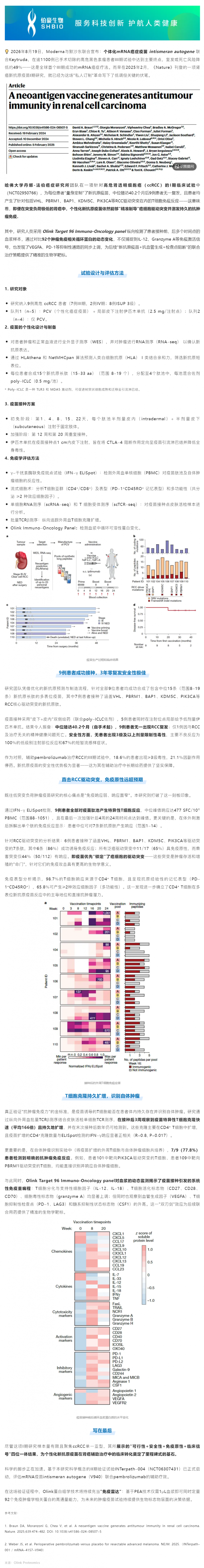 Moderna_默沙东连续炸场！《nature》肾癌个性化疫苗的“优秀答卷”
